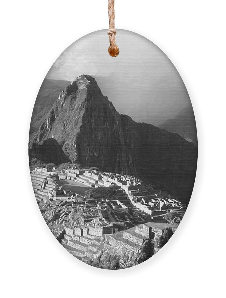 Machu Picchu Ornament featuring the photograph Machu Picchu Peru #1 by James Brunker