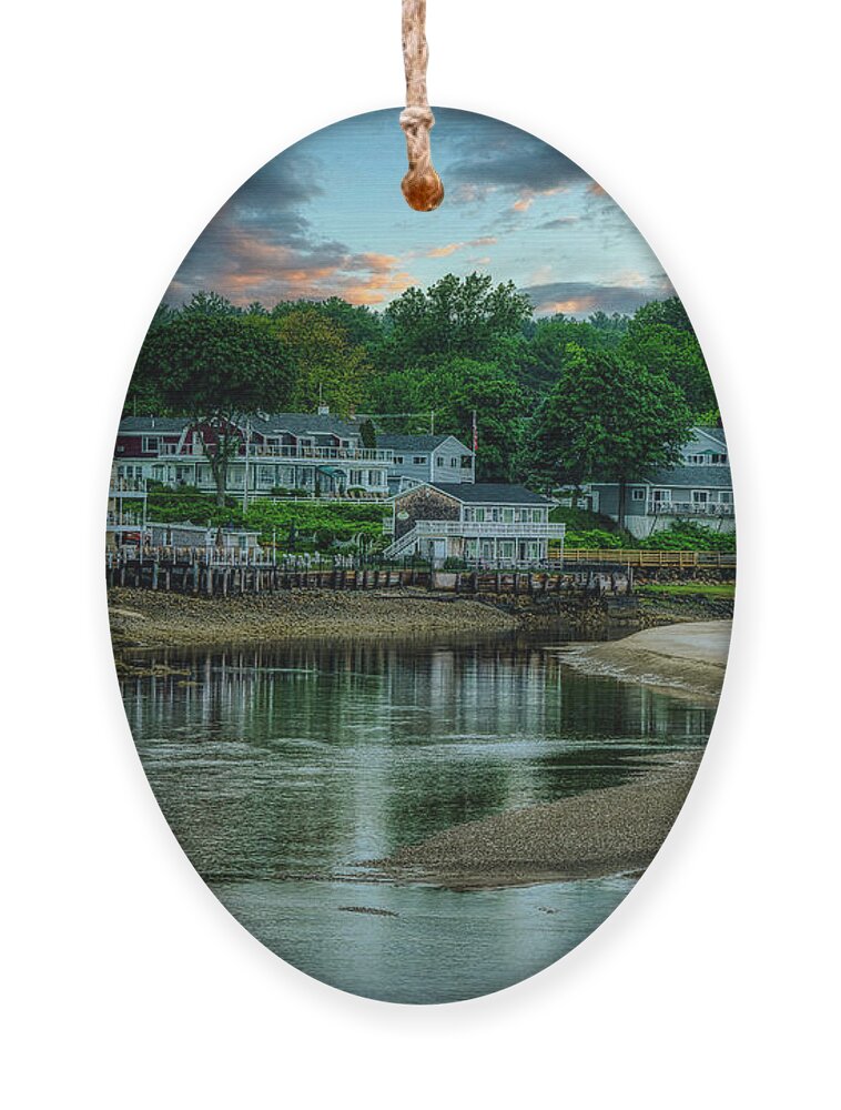 Ogunquit Ornament featuring the photograph A Beautiful Evening in Ogunquit by Penny Polakoff