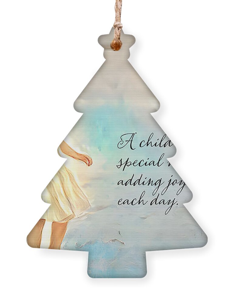 Child Ornament featuring the photograph A Child is Special by Debra Kewley