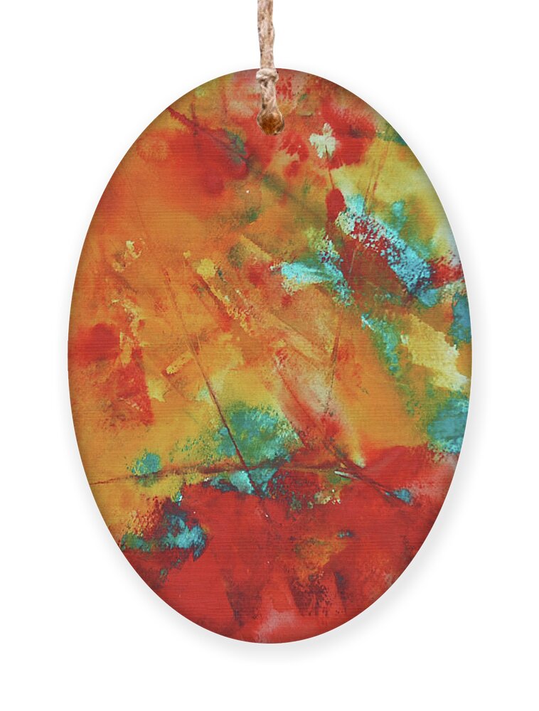 Abstract Ornament featuring the painting A Joyful Song by Dick Richards