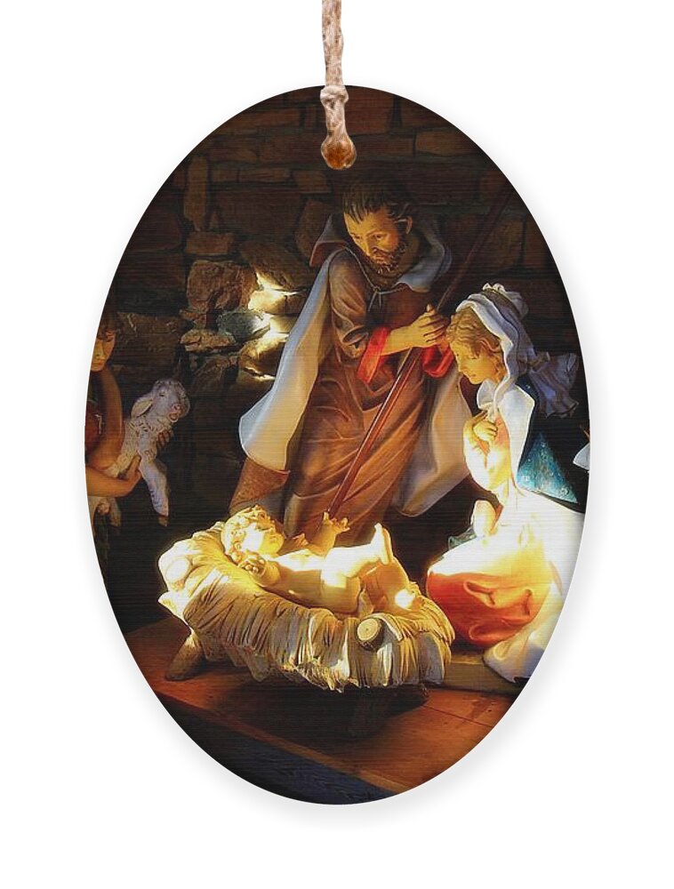 Christmas Ornament featuring the photograph A King is Born by Mary Walchuck