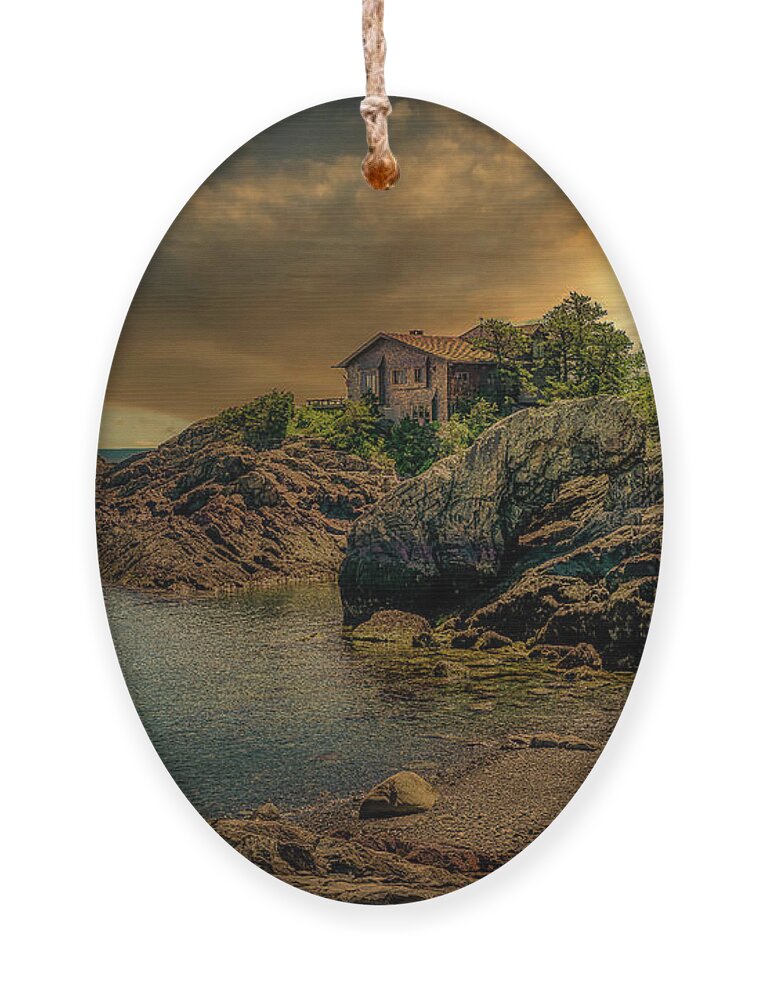 Ogunquit Art Museum Ornament featuring the photograph A Mysterious Sky by Penny Polakoff