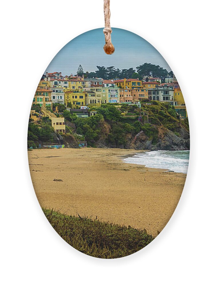 Baker Beach Ornament featuring the photograph A San Francisco Baker Beach Neighborhood by David Levin