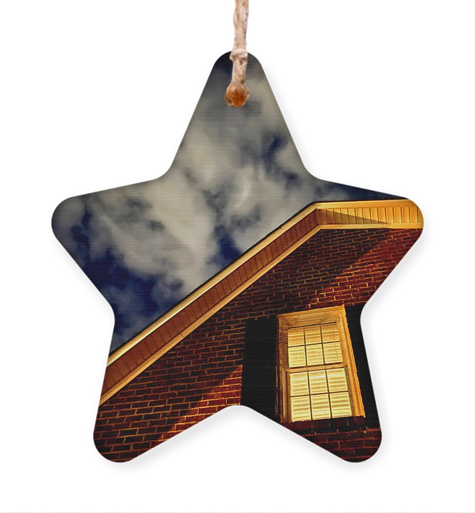 House Ornament featuring the photograph A Strange Thursday Night at Home by Lee Darnell