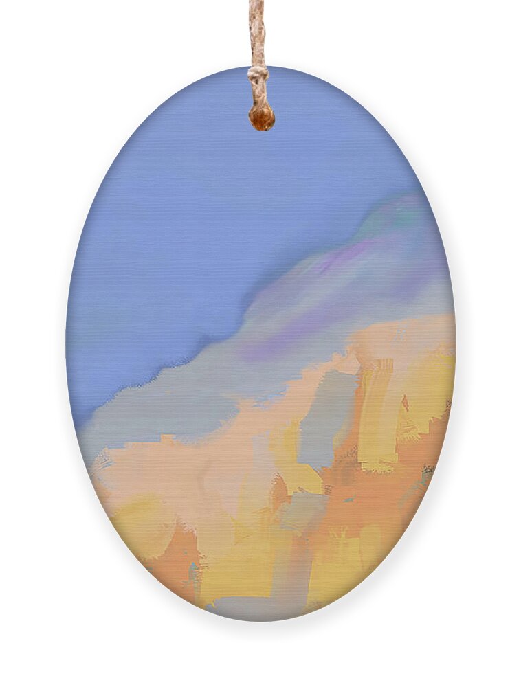Abstract Painting Ornament featuring the digital art Abstract 928 by Cathy Anderson
