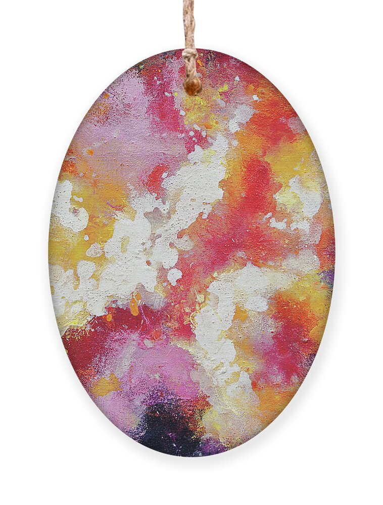 Abstract Ornament featuring the painting Abstract 93 by Maria Meester
