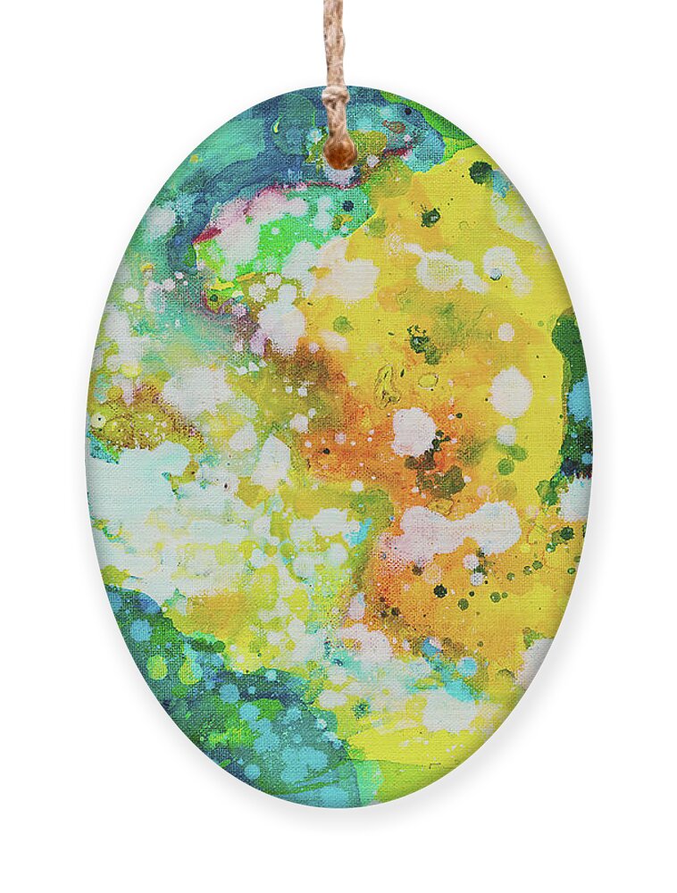 Abstract Ornament featuring the painting Abstract by Maria Meester