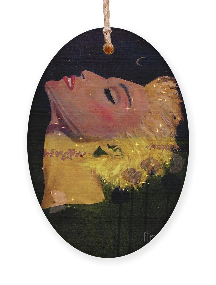Fine-art Ornament featuring the painting Abstract Obsessions 24 by Catalina Walker