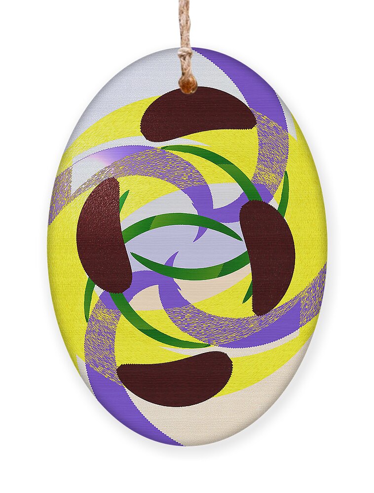 Abstract Ornament featuring the digital art Abstract - Turning by Kae Cheatham
