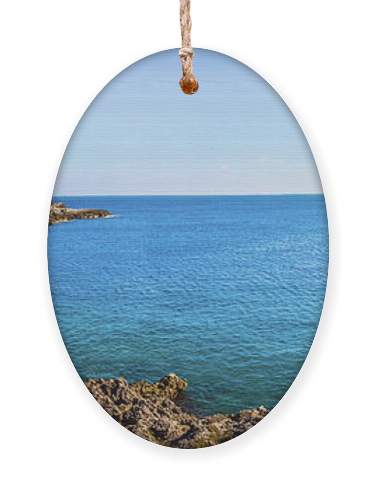 Puglia Ornament featuring the photograph Adriatic coast of Puglia, Italy by Elvira Peretsman