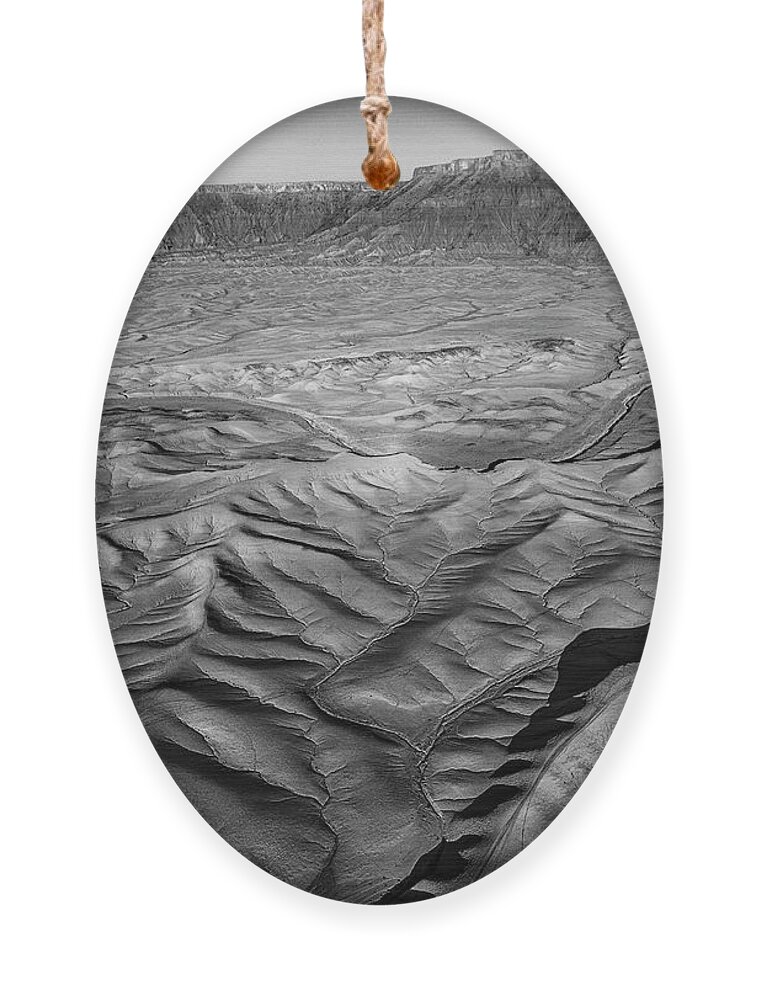 Utah Badlands Ornament featuring the photograph Aerial Utah Badlands V by Susan Candelario