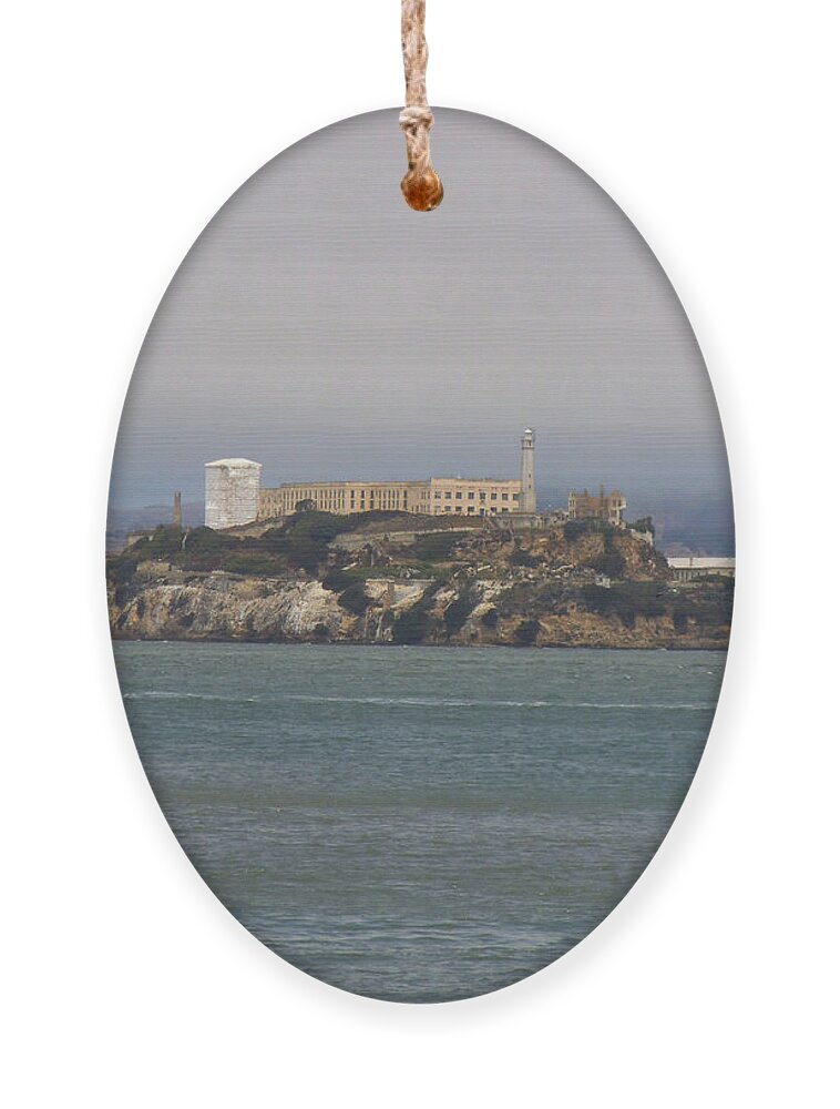  Ornament featuring the photograph Alcatraz Island by Heather E Harman