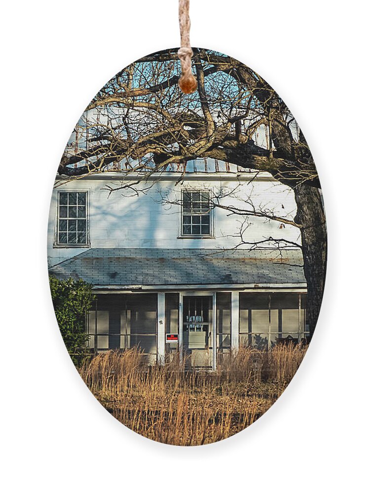 Farm Ornament featuring the photograph Alexander Farm House by Amy Dundon