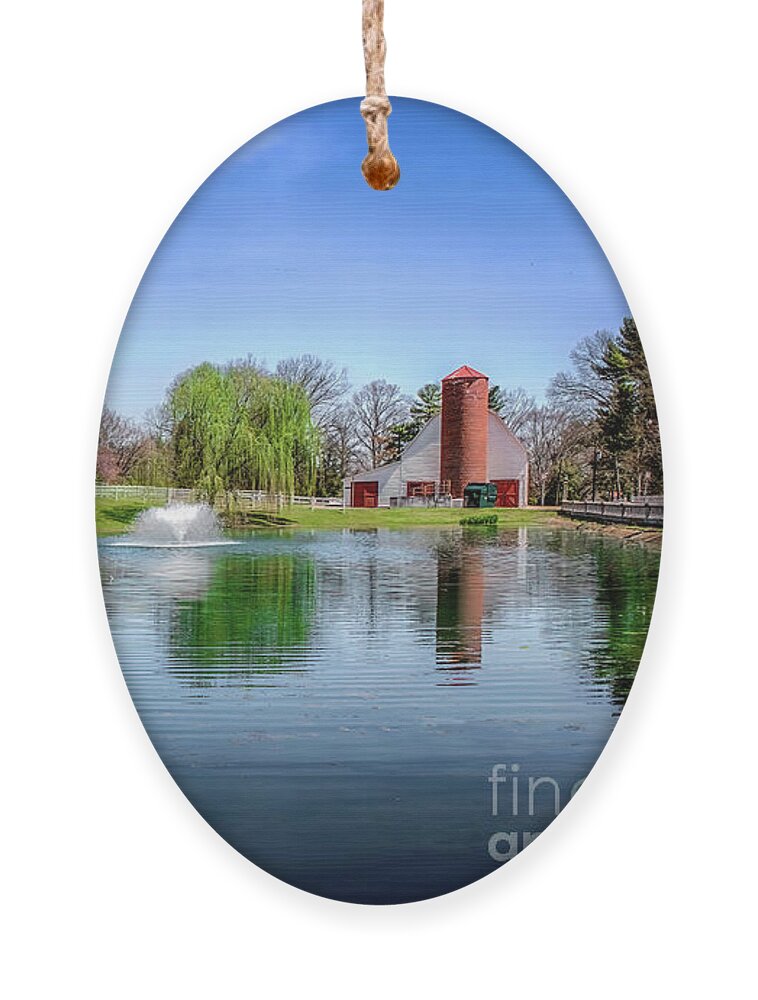 Allandale Ornament featuring the photograph Allandale Lake in Spring by Shelia Hunt