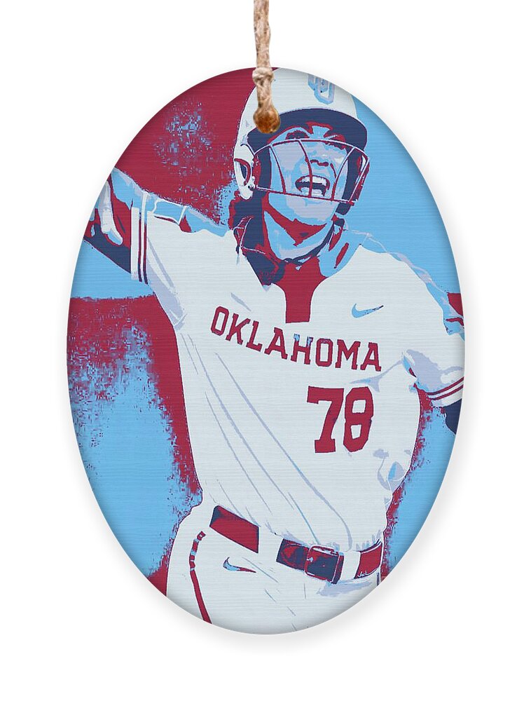 Jocelyn Ornament featuring the painting Alo 2022 by Jack Bunds