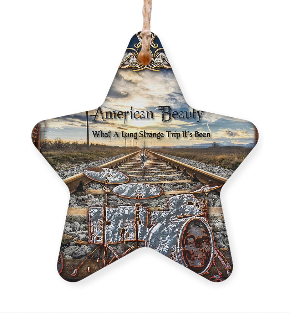 American Beauty Ornament featuring the digital art American Beauty by Michael Damiani