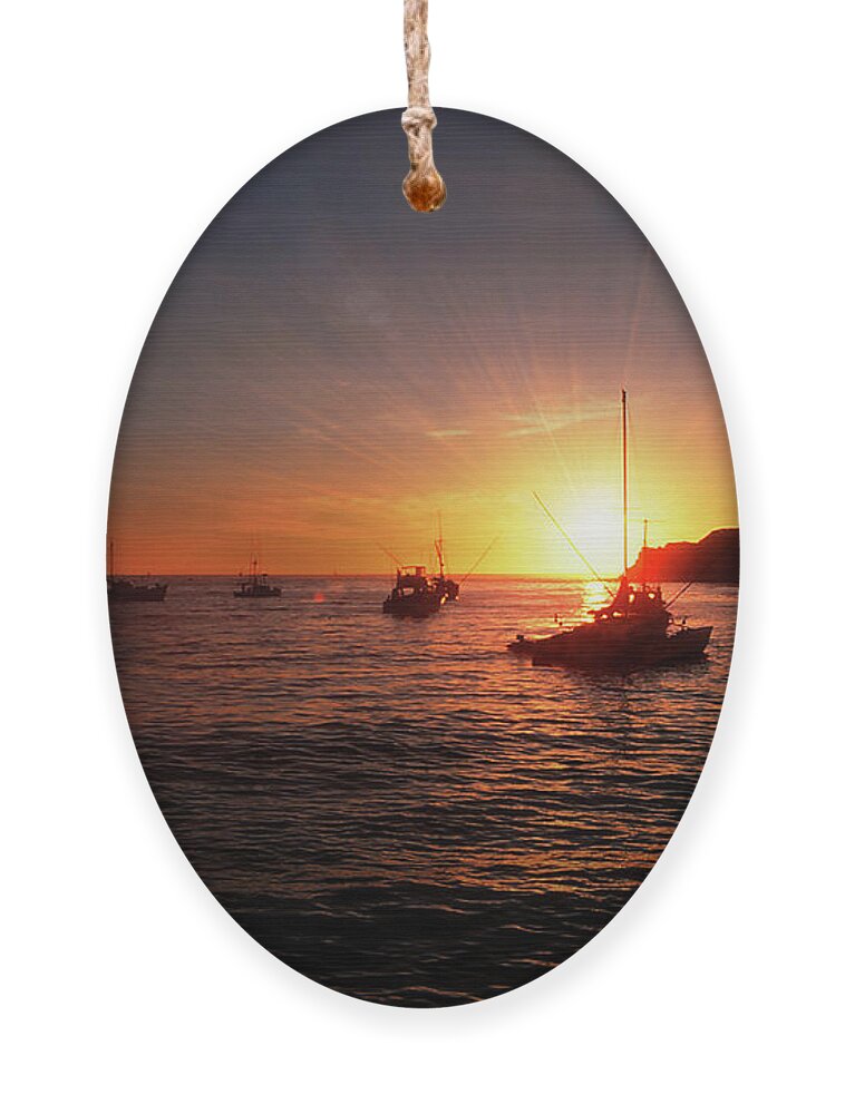 California Ornament featuring the photograph An Evening of Fishing by Robert Harris