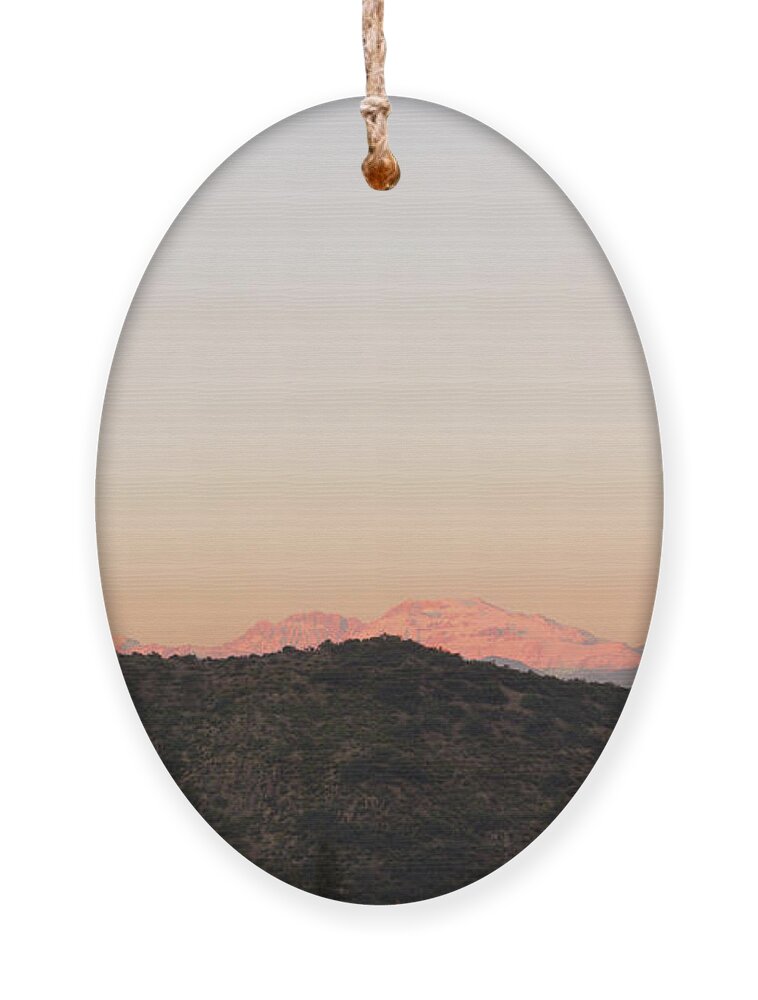 Andes Ornament featuring the photograph Andes Mountains Sunset by Josu Ozkaritz