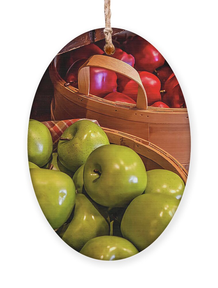 Apple Ornament featuring the photograph Apples galore by Shelia Hunt