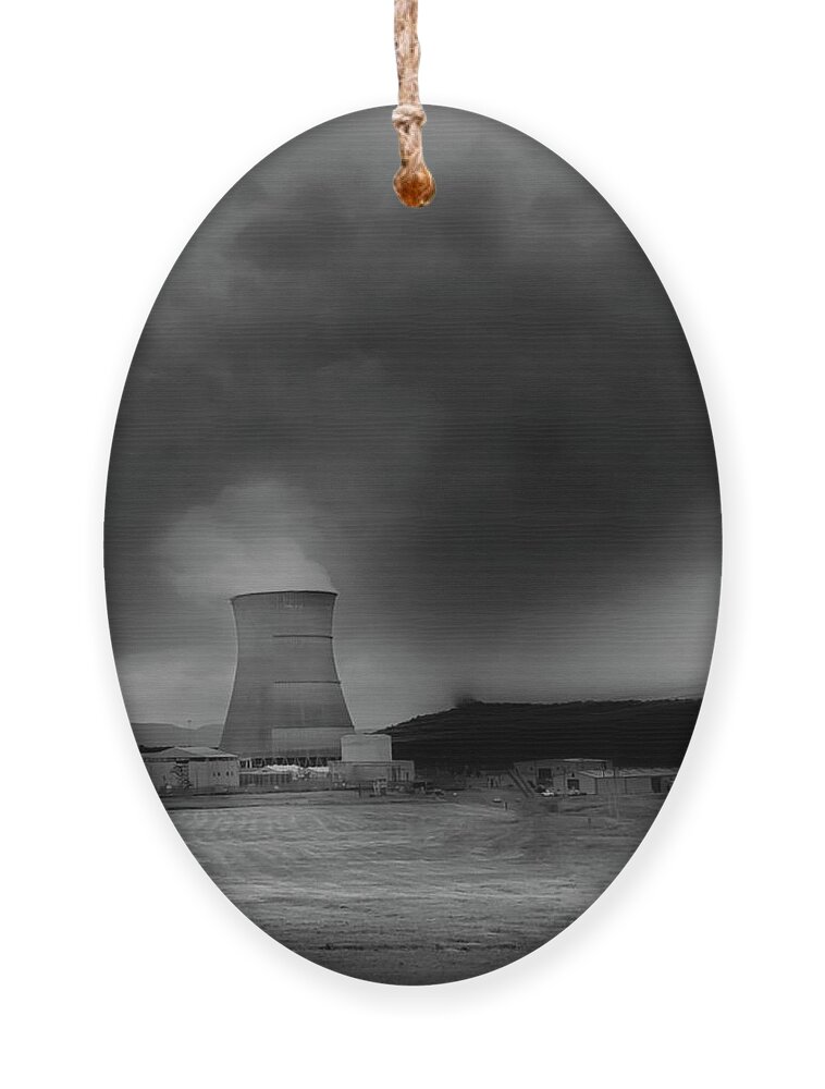 Nuclear Plant Ornament featuring the photograph Arkansas Nuclear One by Ally White