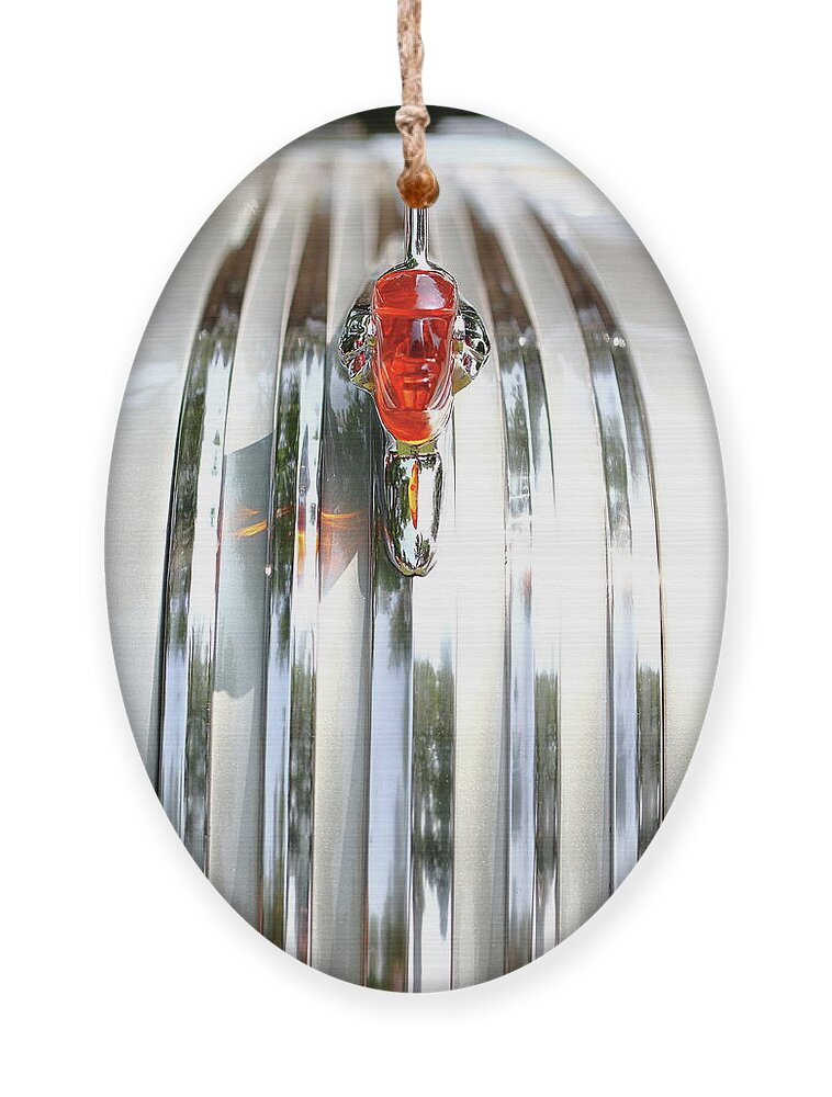 Pontiac Ornament featuring the photograph Art Deco Chief by Lens Art Photography By Larry Trager