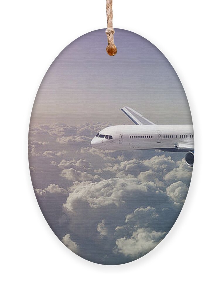 Aircraft Ornament featuring the digital art Art - Flight 715 by Matthias Zegveld