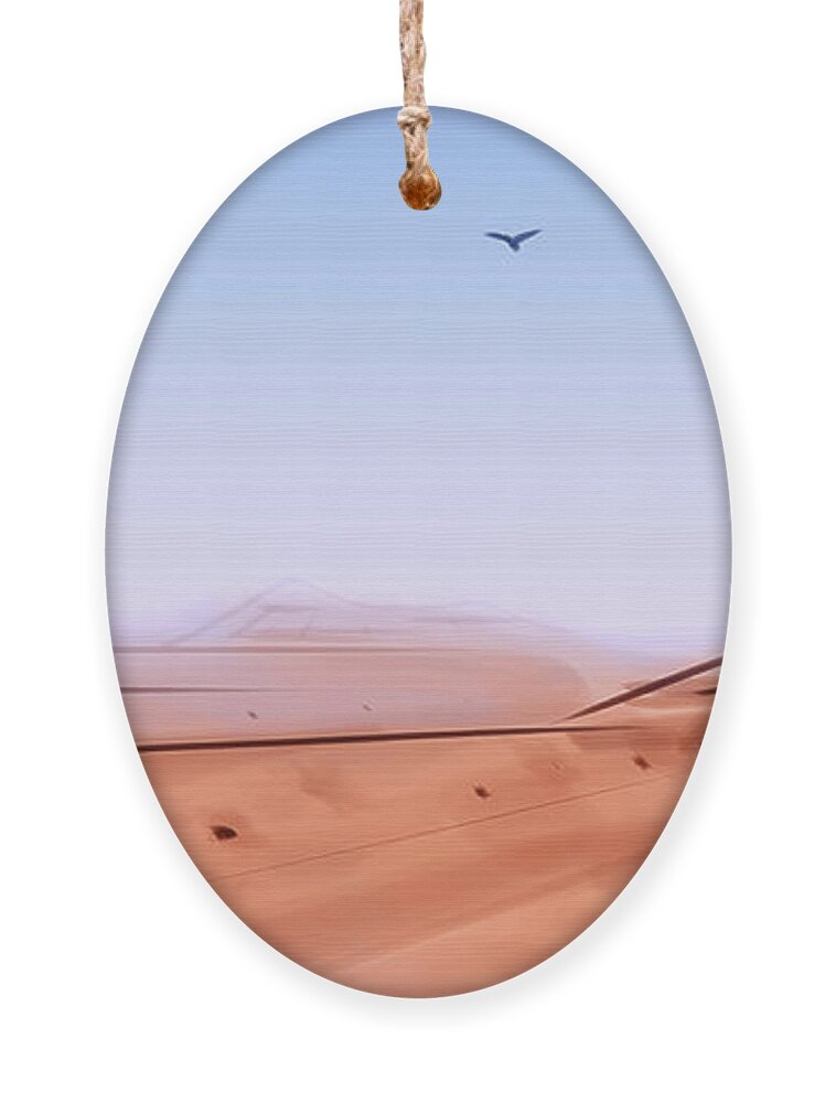 Arizona Ornament featuring the digital art Art - The Arizona Desert by Matthias Zegveld