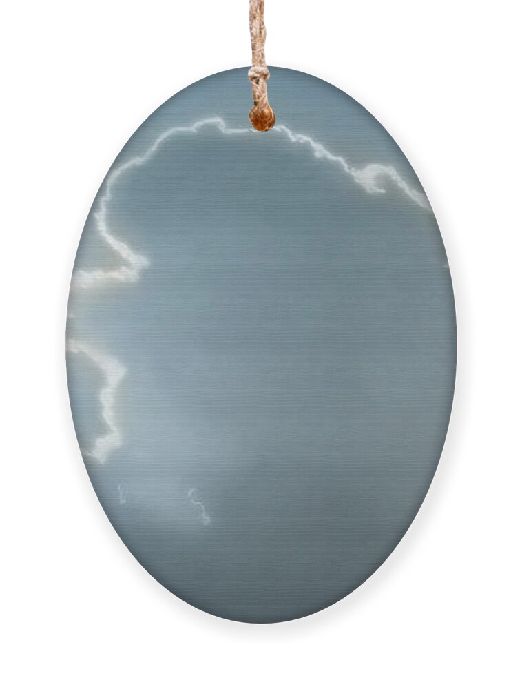 Clouds Ornament featuring the digital art Art - The Silver Lining by Matthias Zegveld