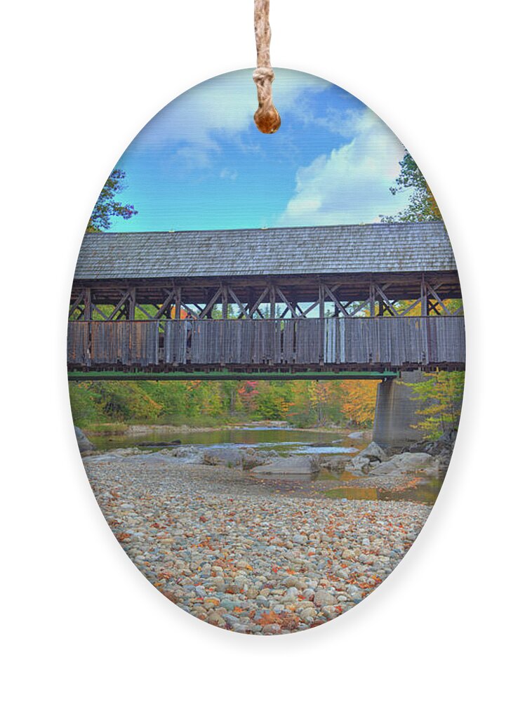 Fine Art Ornament featuring the photograph Artist Covered Bridge II by Robert Harris