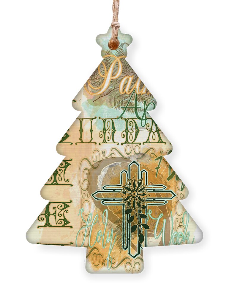 Holy Week Ornament featuring the digital art Holy Week Palm Sunday and Easter by Delynn Addams