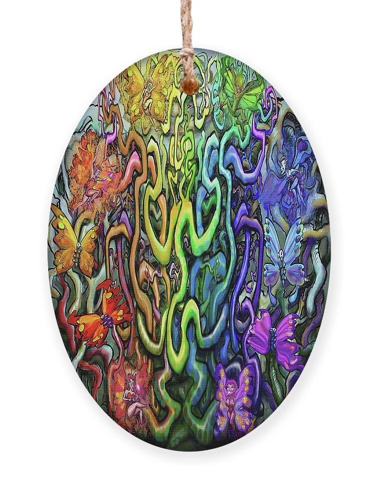 Magic Ornament featuring the digital art Rooted in Magic by Kevin Middleton
