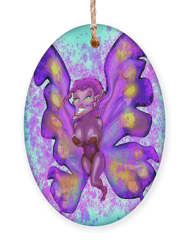 Pixie Ornament featuring the digital art Pixie by Kevin Middleton