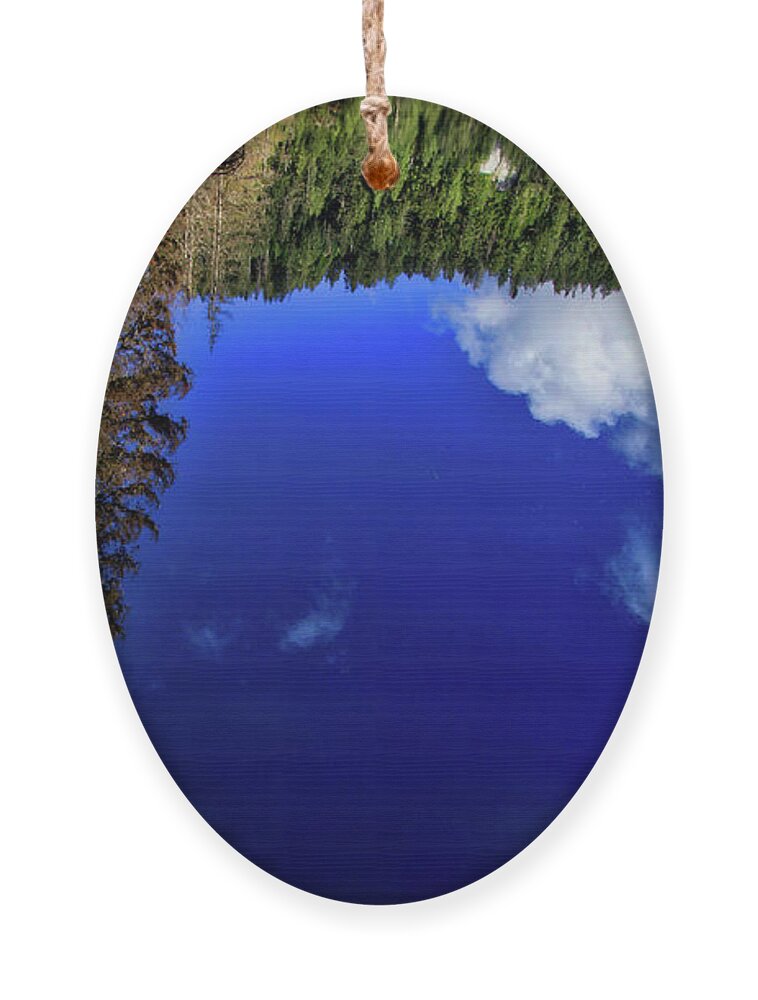Lake Ornament featuring the photograph Ashland lake reflection by Bradley Morris