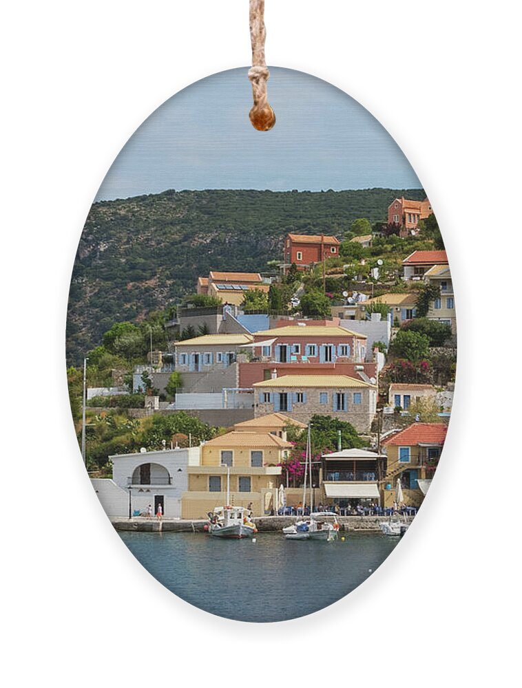 Assos Ornament featuring the photograph Assos in Cephalonia by Rob Hemphill
