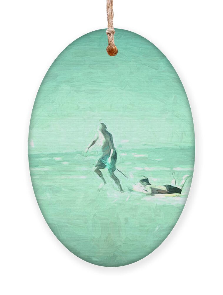  Ornament featuring the photograph At the Beach 1252023 x by Cathy Anderson