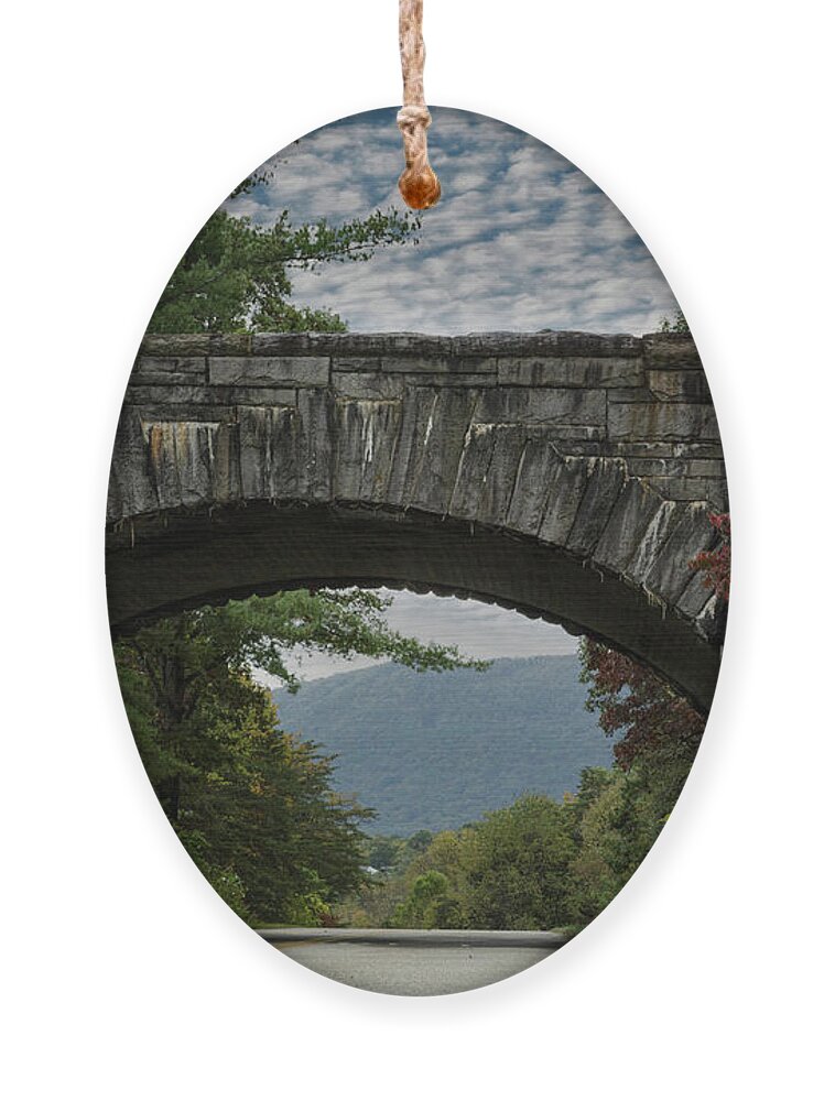 Bridge Ornament featuring the photograph Autumn Arch by Steve Templeton