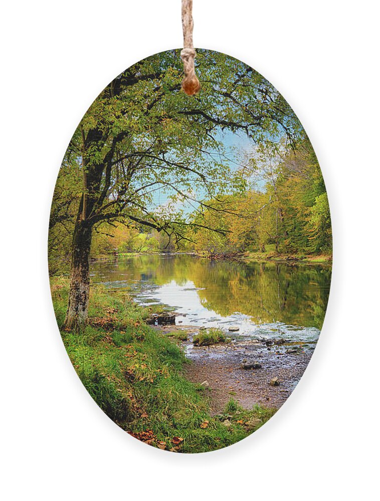South Fork Ornament featuring the photograph Autumn in Northeast Tennessee by Shelia Hunt