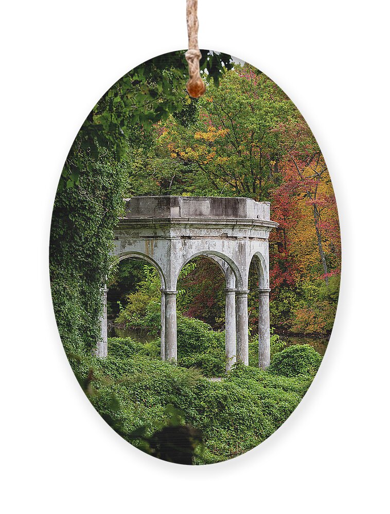 Autumn Ornament featuring the photograph Autumn in Tibbetts Brook Park 2 by Kevin Suttlehan