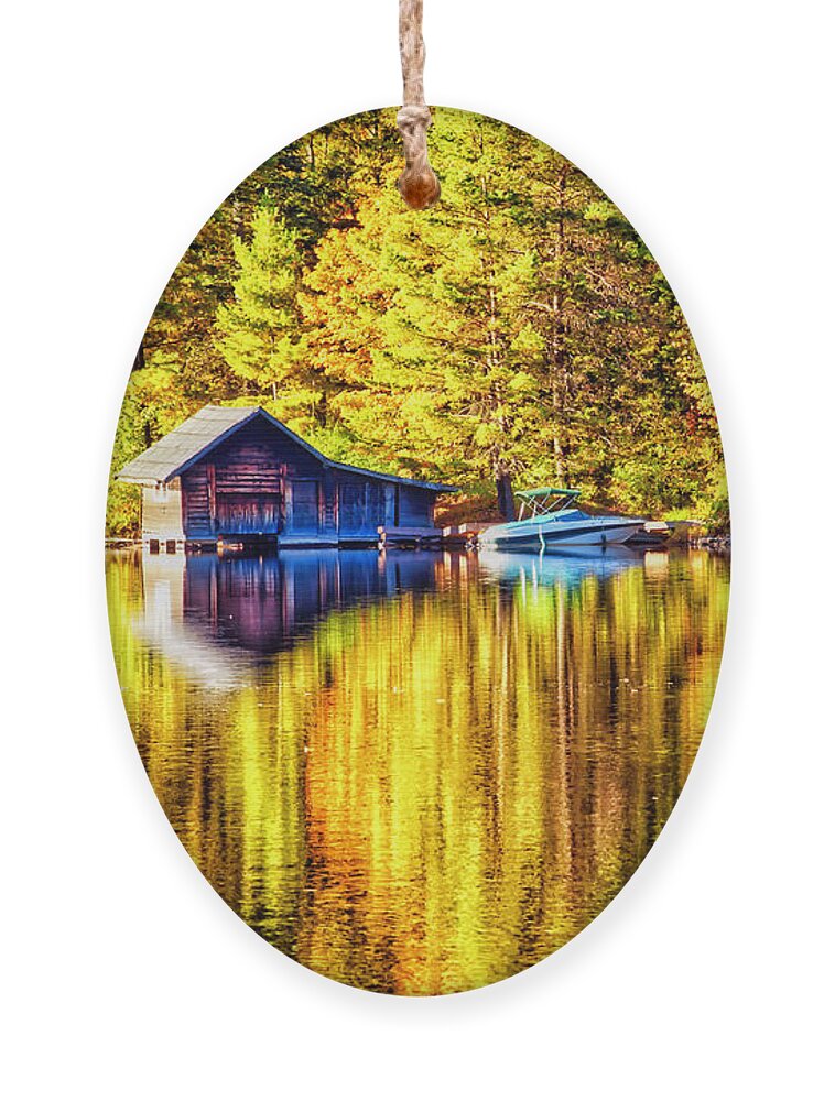 Autumn Ornament featuring the photograph Autumn Reflections by Tatiana Travelways