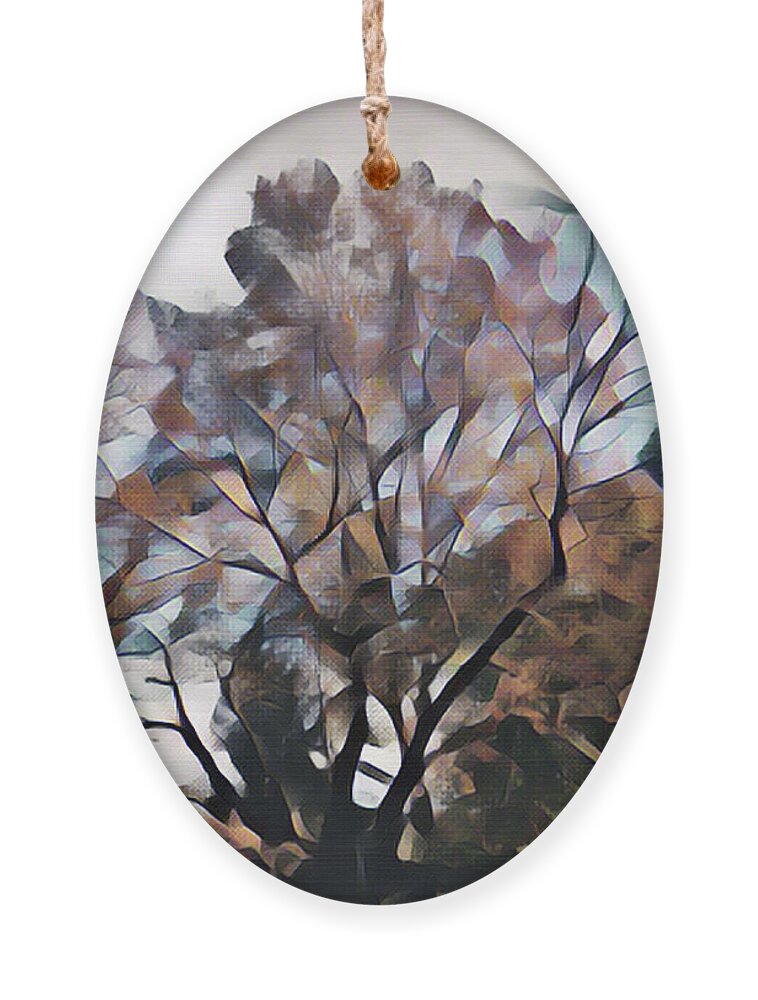Autumn Ornament featuring the mixed media Autumn Skyline by Christopher Reed