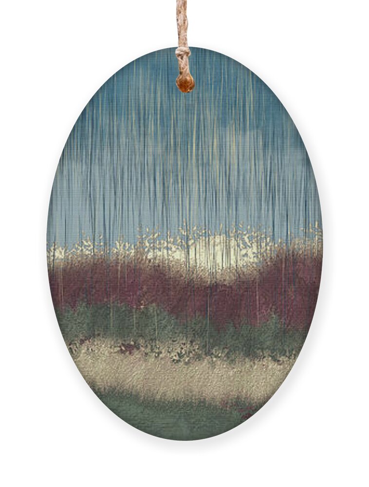 Abstract Ornament featuring the digital art Autumnal rain by Bentley Davis