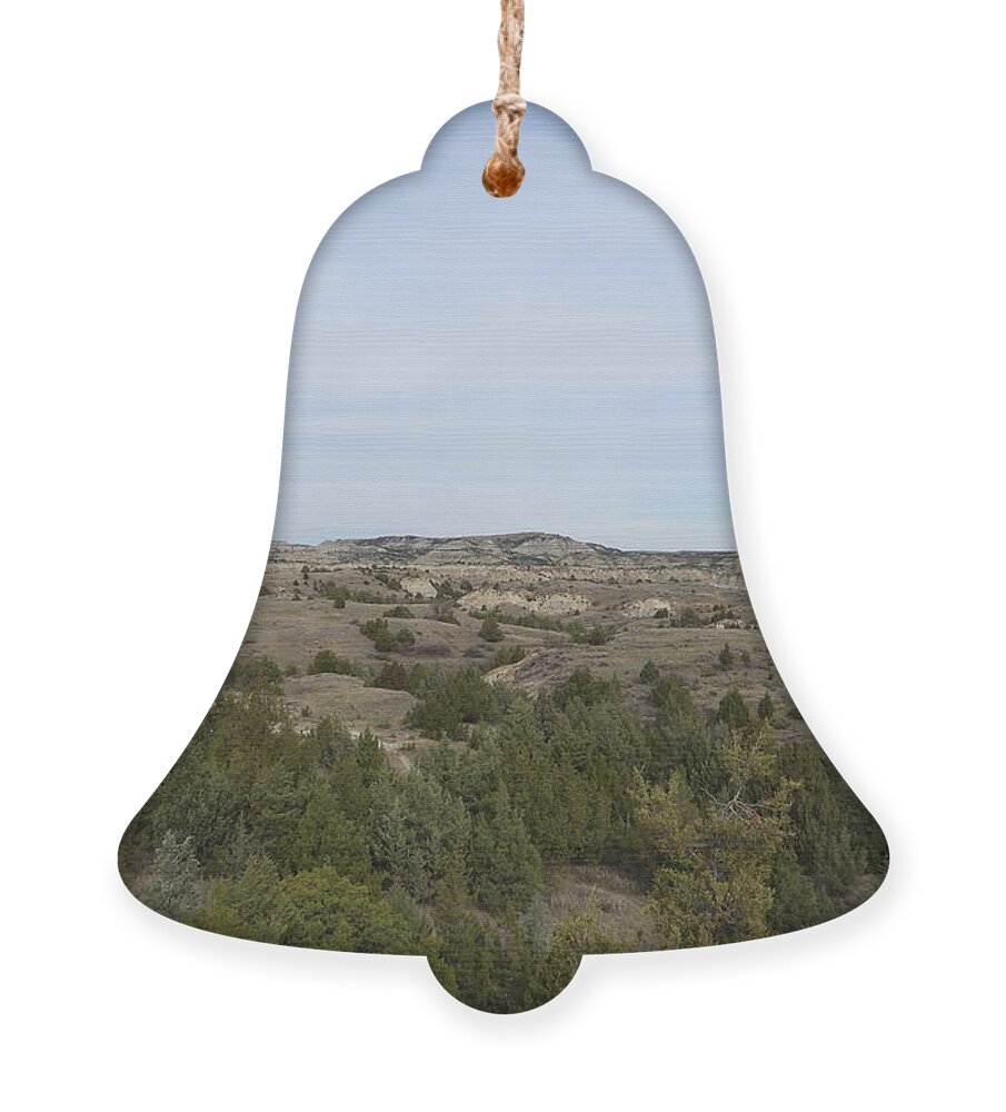 Badlands Ornament featuring the photograph Badlands from Painted Canyon Trail 2 by Amanda R Wright