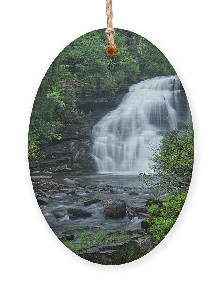 Cherokee National Forest Ornament featuring the photograph Bald River Falls 40 by Phil Perkins