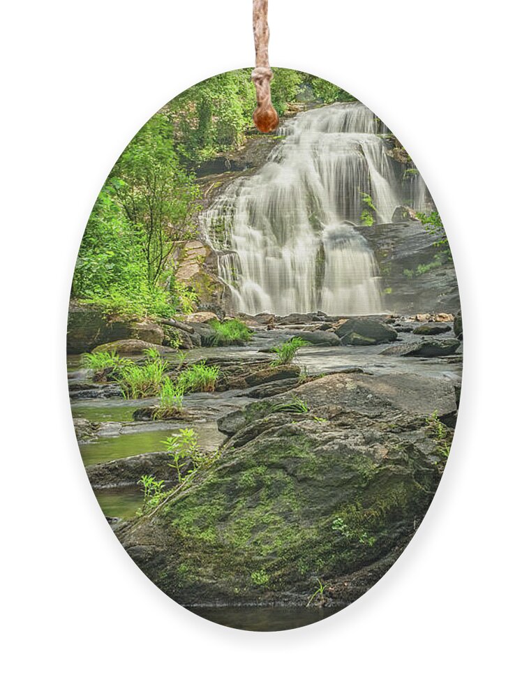 Bald River Falls Ornament featuring the photograph Bald River Falls From Below by Marcy Wielfaert
