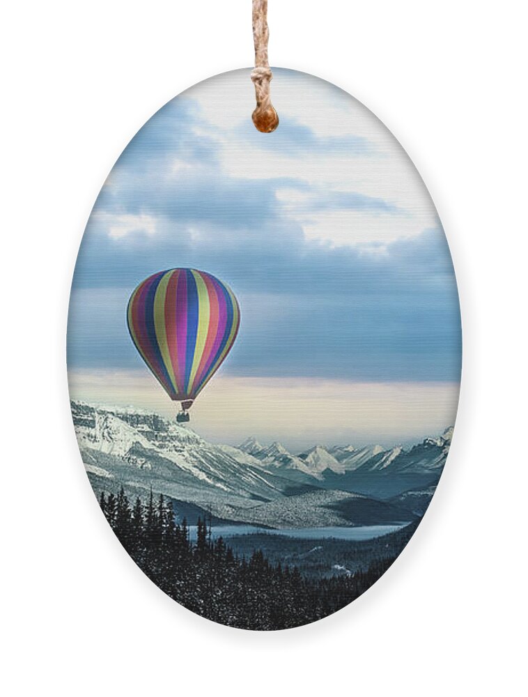  Ornament featuring the photograph Ballooning Over the Rockies by G Lamar Yancy