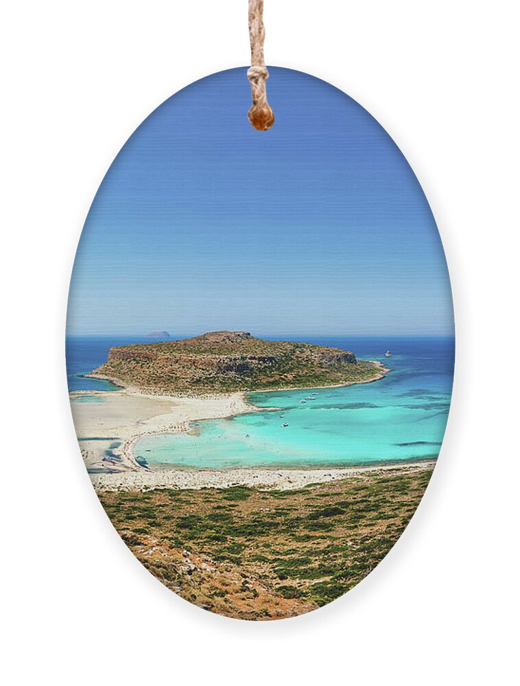 Balos Ornament featuring the photograph Balos Lagoon in Crete by Alexios Ntounas