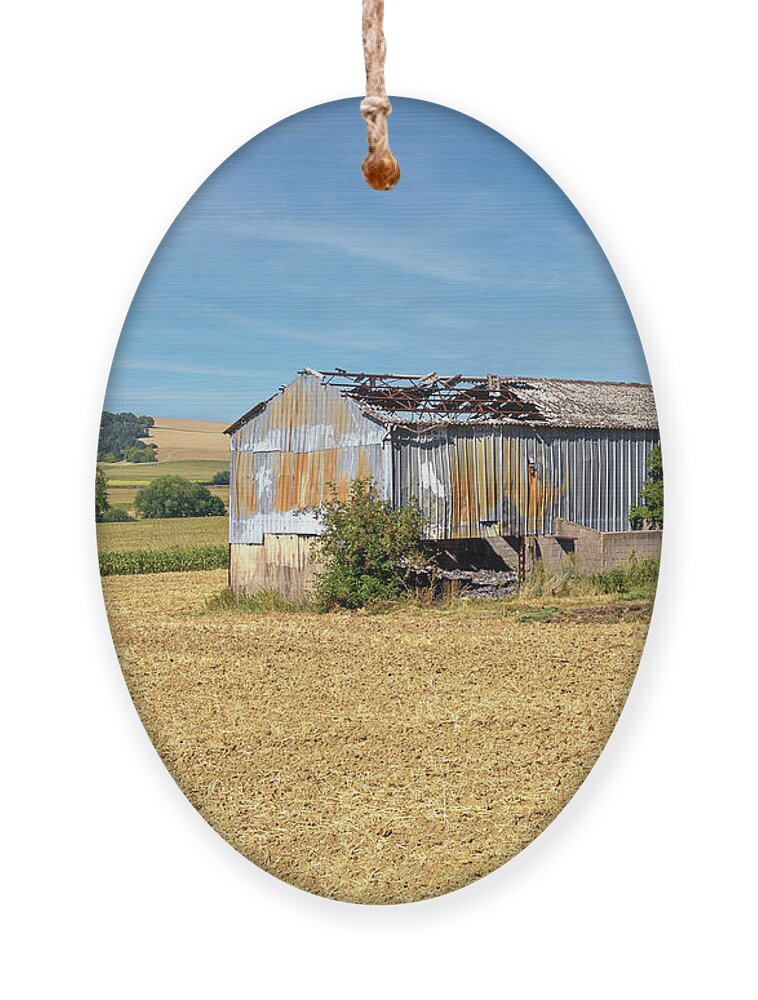 Barn Ornament featuring the photograph Barn in France by Maria Meester