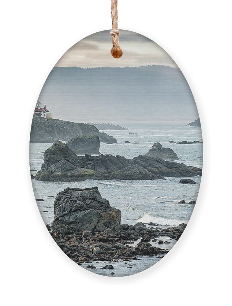 Battery Point Light Ornament featuring the photograph Battery Point Lighthouse by Rudy Wilms