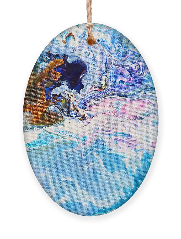 Abstract Ornament featuring the painting Bayou by Christine Bolden
