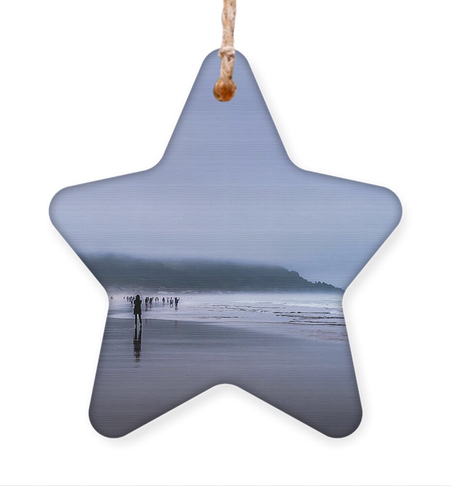 Walking Cannon Beach Ornament featuring the photograph Beach Mist by David Patterson